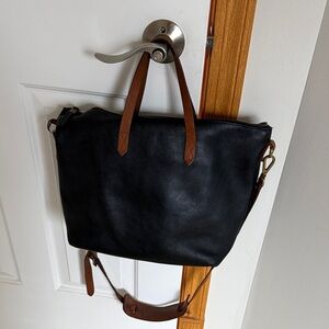 Madewell Zip Top Tote Bag